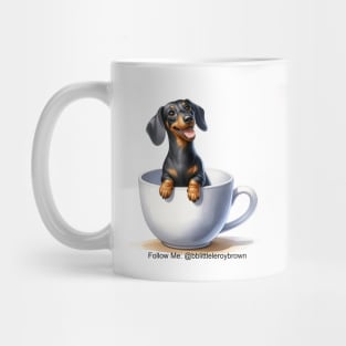 Cute Black Tan Dachshund Coffee Mug Mug